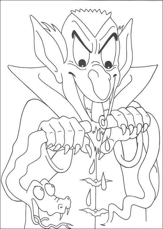 Plansa de colorat cu Halloween 132 38
